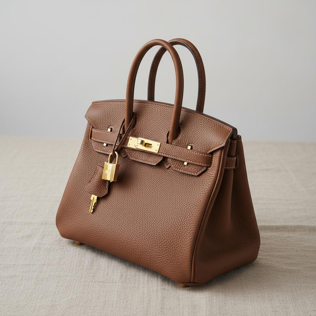 Hermès Birkin 35 bag in brown togo leather with gold hardware
