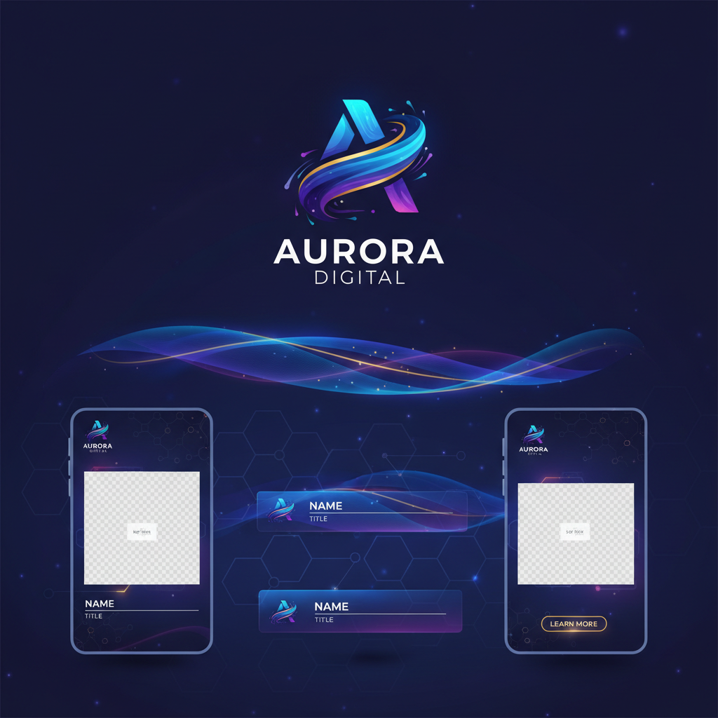 Headphones Brand Kit — digital product cover showing templates design
