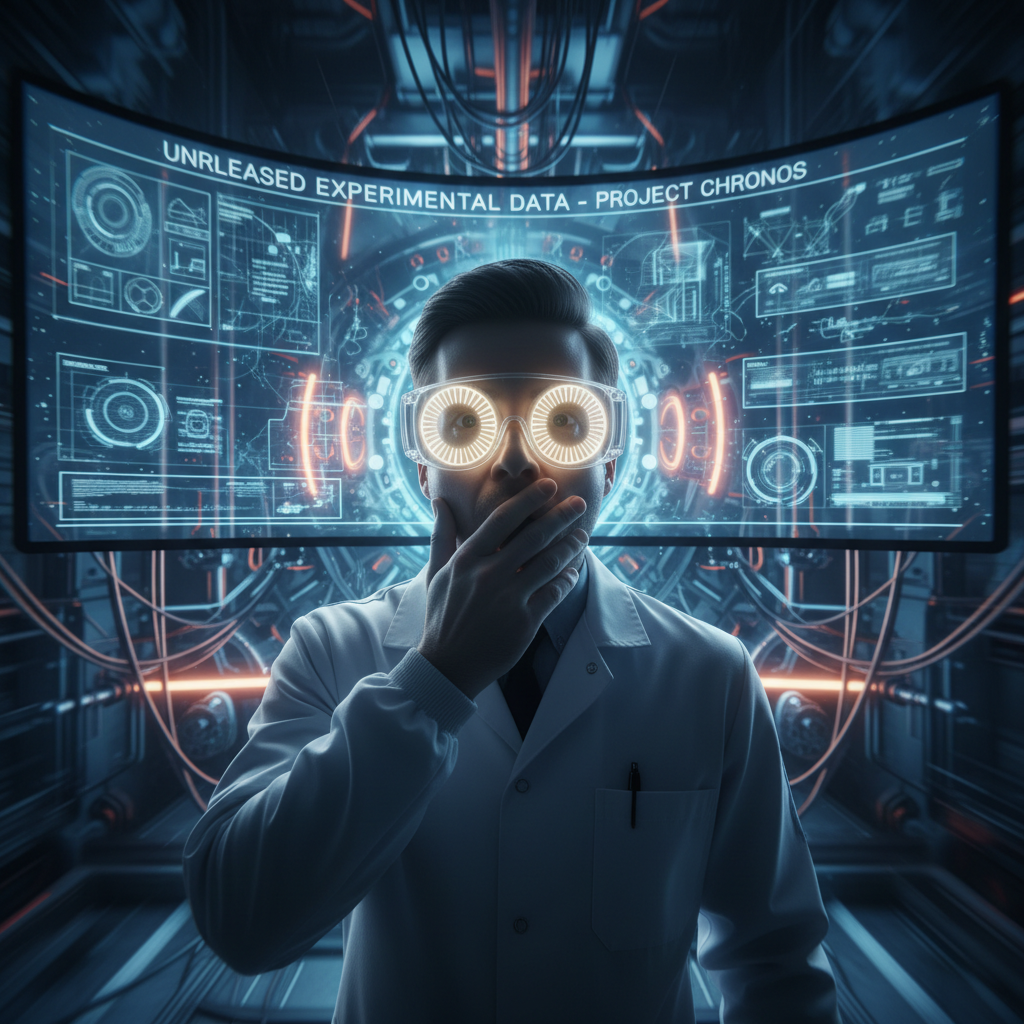 Reactor mid-gasp with three ring lights reflected in glasses, massive monitor in background showing unreleased content, camera motion blur at edges