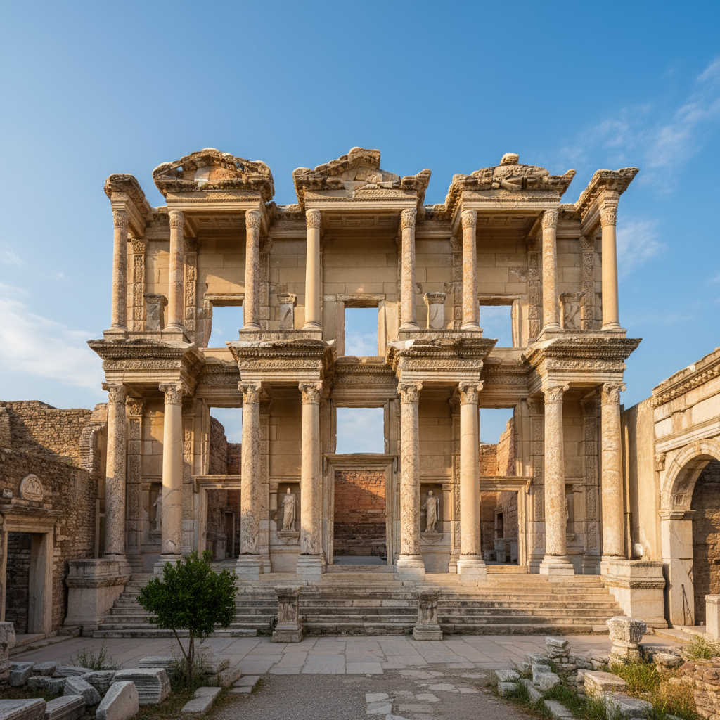 Library of Celsus at Ephesus ancient Roman city Turkey
