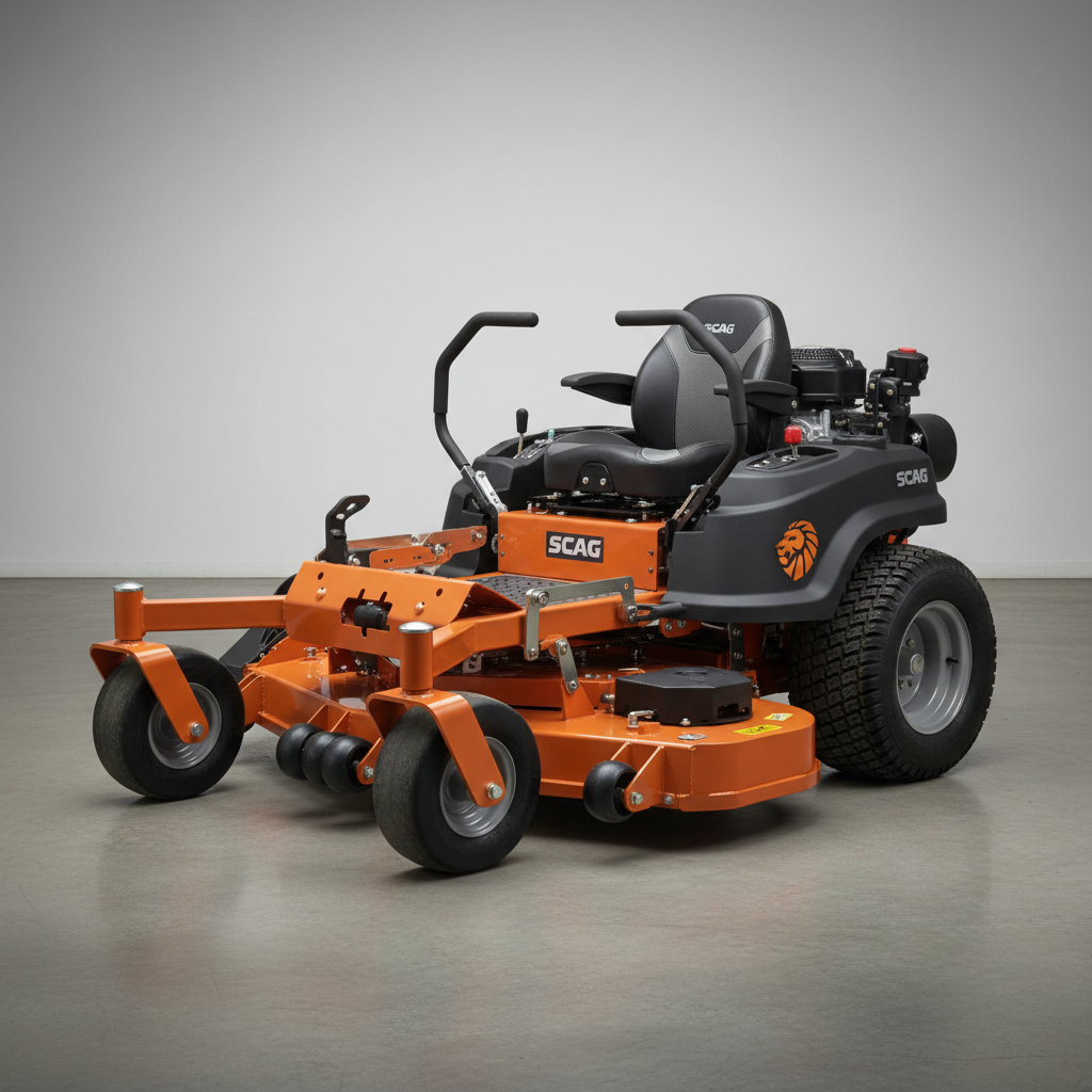 SCAG commercial zero-turn mower on professional turf — authorized dealer Palm Beach County