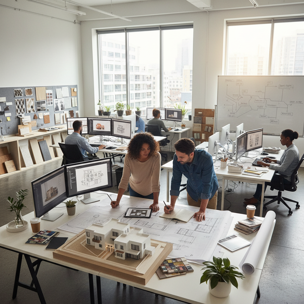 Барилгын зураг төслийн хэлэлцүүлэг — баг хамтран ажиллаж байна