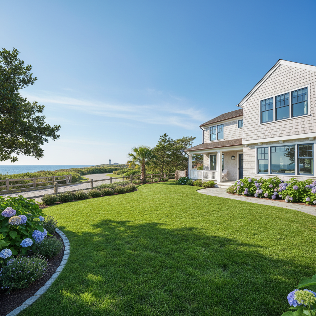 Beautiful coastal home in Wilmington NC with well-maintained lawn representing homeowners insurance coverage