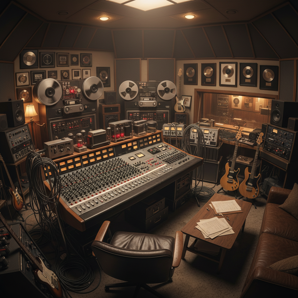 Recording studio with analog gear