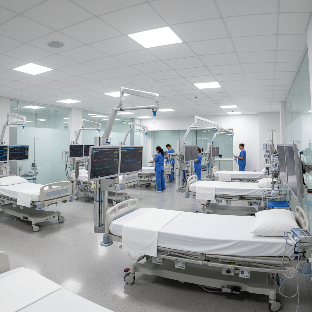 Respiratory therapist in hospital
