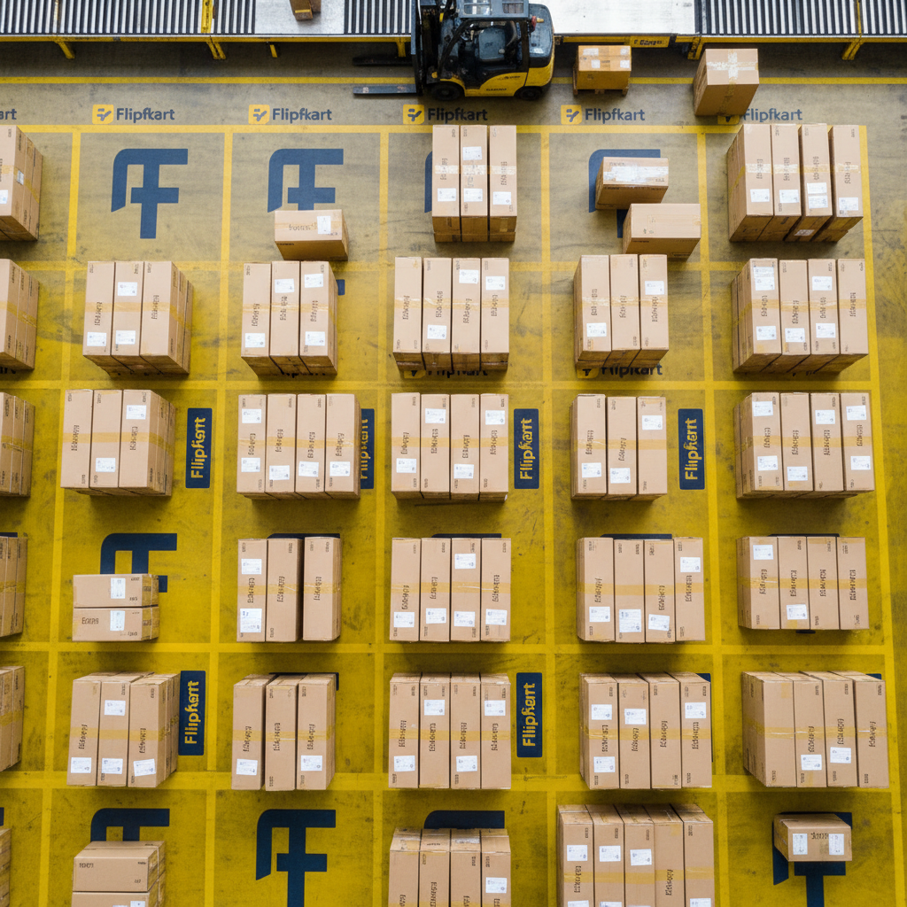 Flipkart warehouse and logistics center with delivery operations