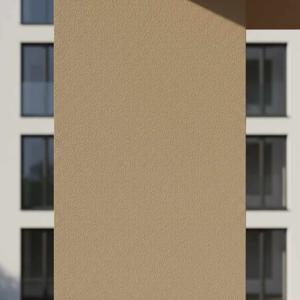 Baumit facade render applied to residential building exterior wall