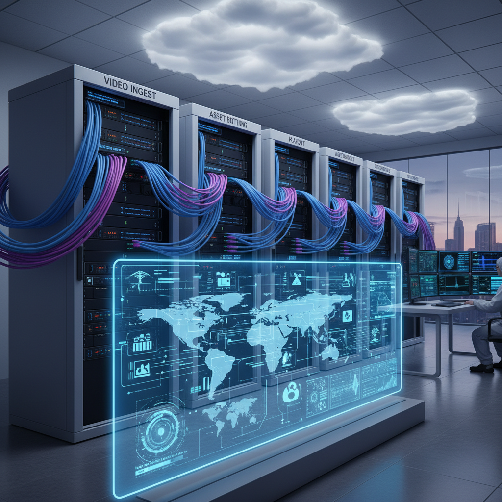 Cloud services infrastructure for broadcast production environments