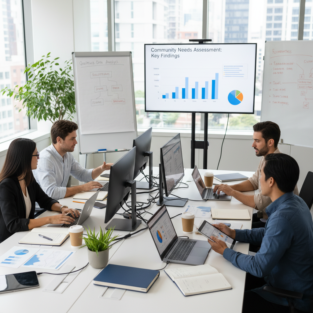 Curso de fundamentos de inteligencia estratégica con analistas trabajando en mapas de análisis