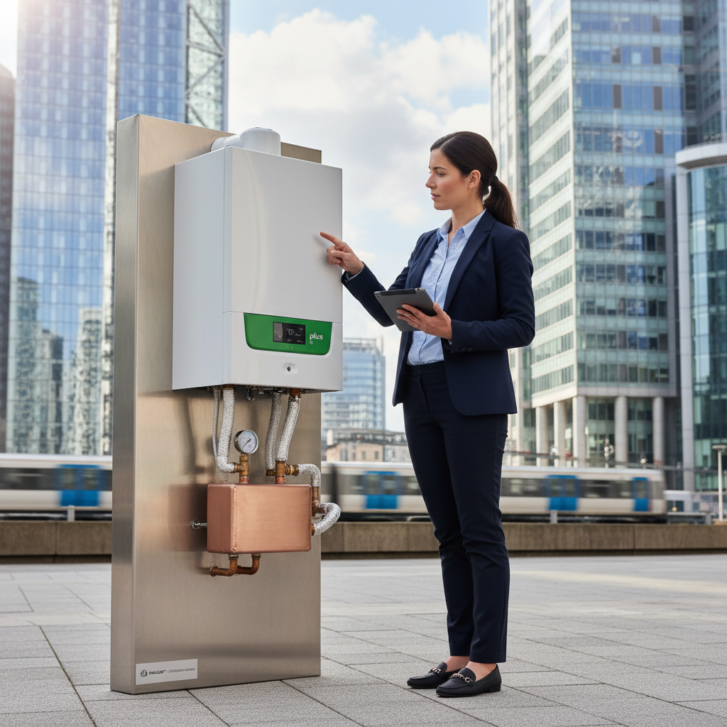 Sophie Thornton from Canary Wharf who had a Vaillant boiler installed