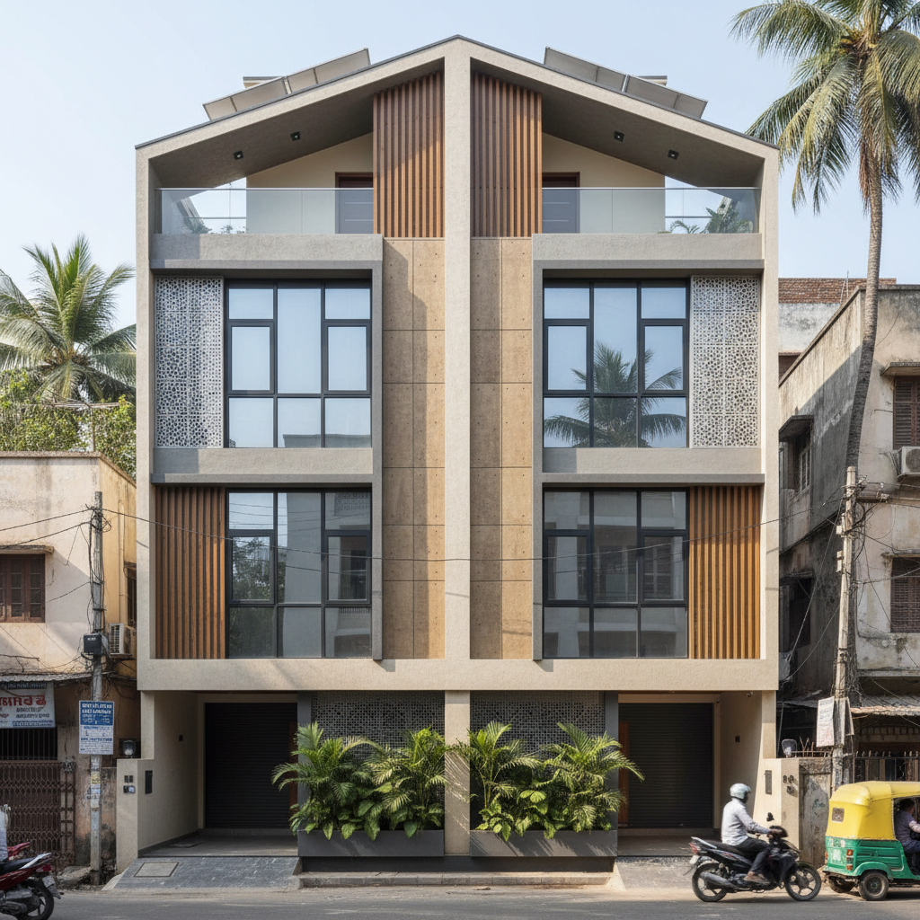 The Compact Smart Home — 2BHK architect-designed smart home on 80 sq yard plot in Ujjain, Madhya Pradesh by Buildrs.in