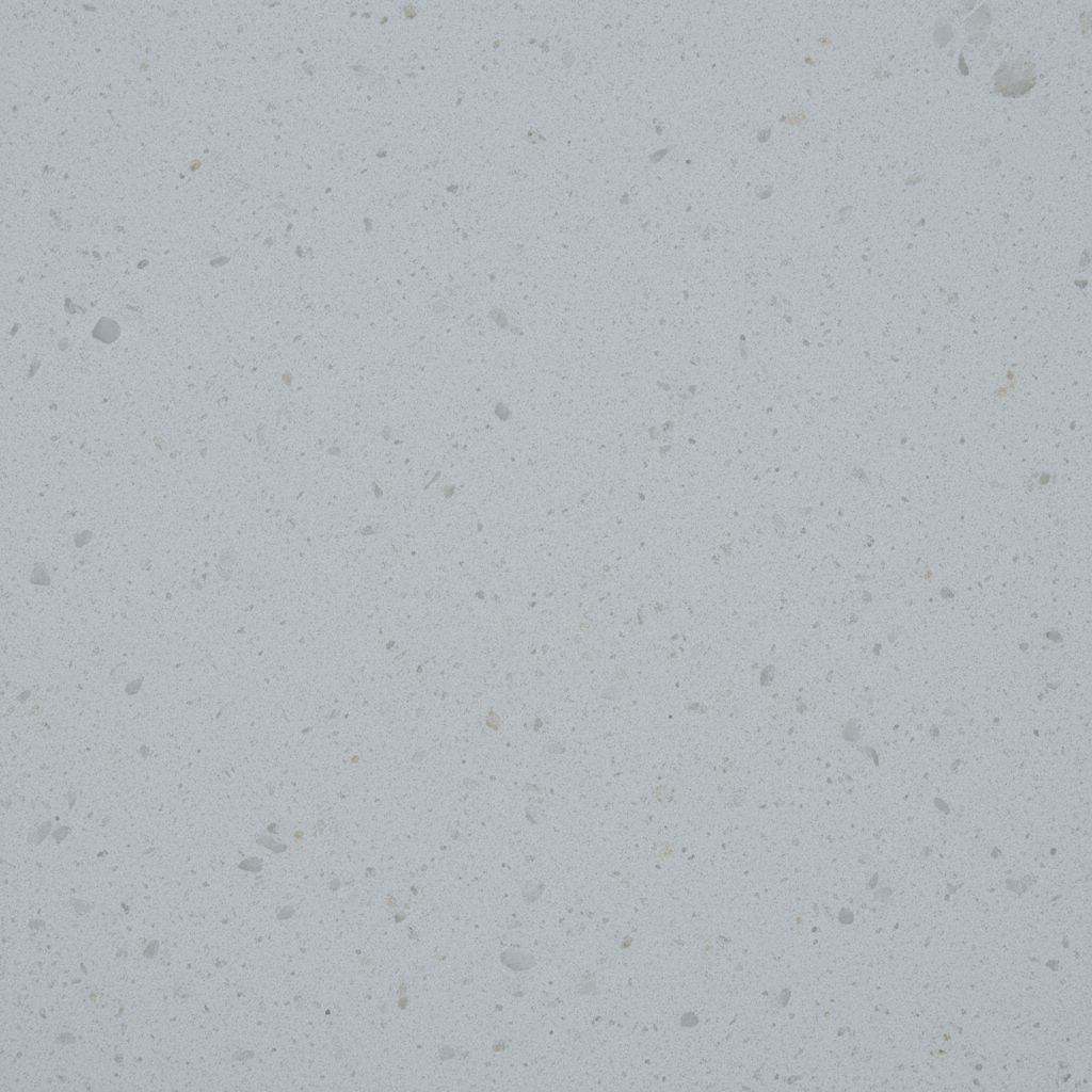 Close-up of matte quartz countertop surface showing fine grain and zero pore texture