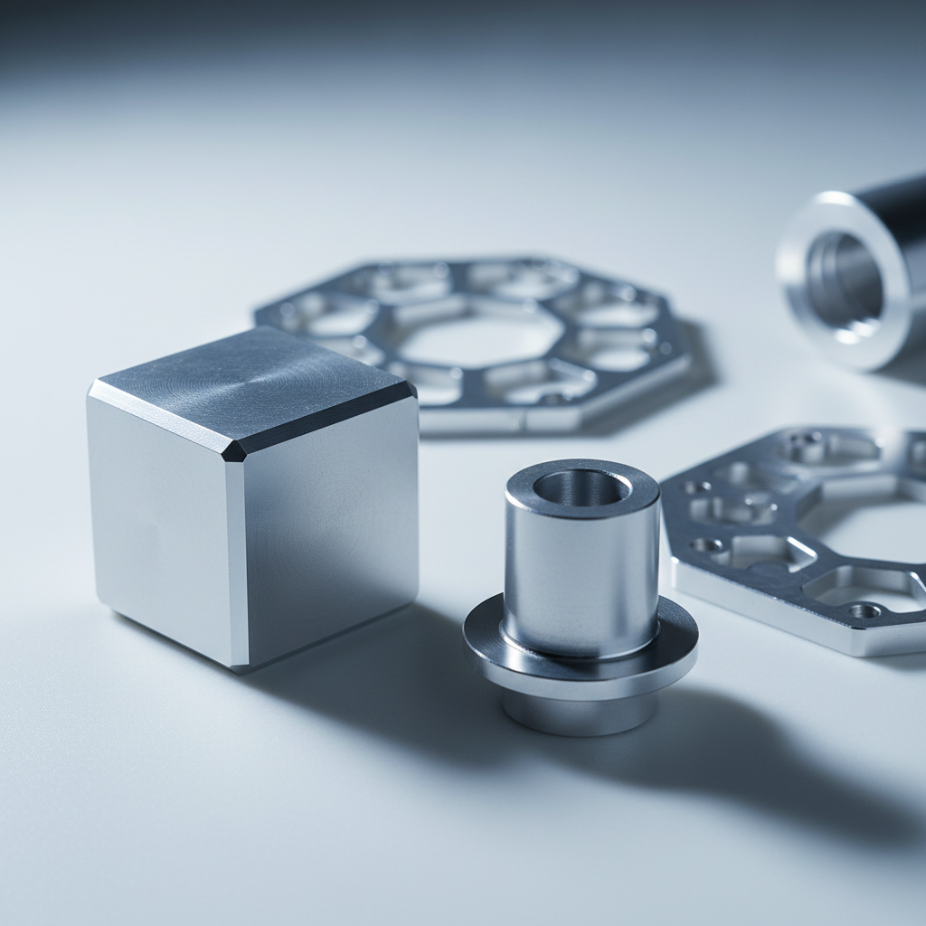 Precision turned aluminum parts with tight tolerances and chamfered edges