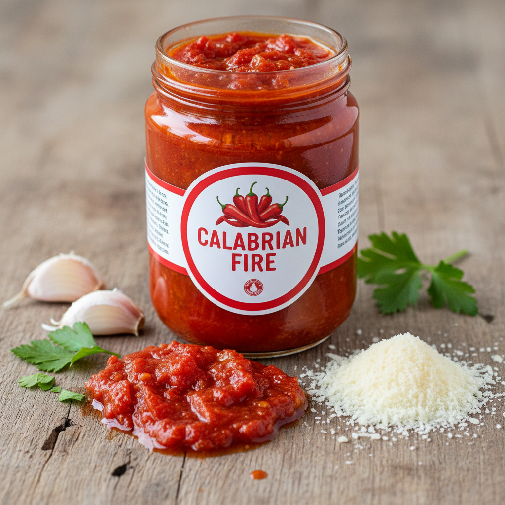 Diavola Spicy Salami - Spicy Calabrian salami, chili flakes, mozzarella, tomato bas