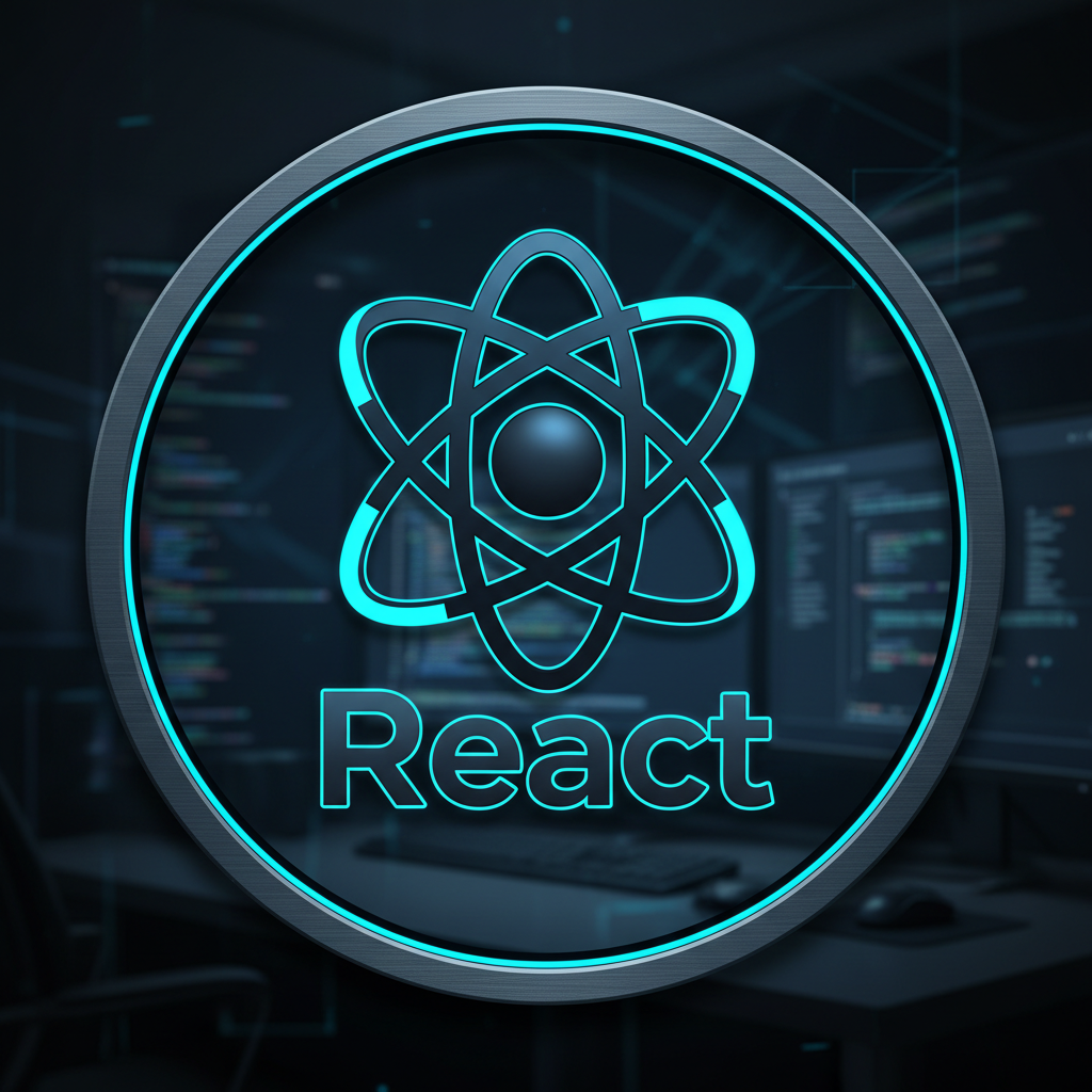 Code editor with dark theme showing AI-generated React component code on screen