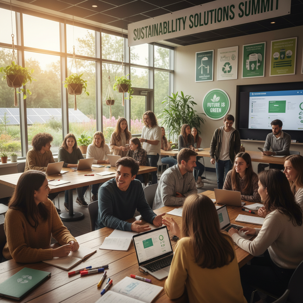 Group of diverse young girls collaborating on STEAM project in classroom setting with laptops and tablets
