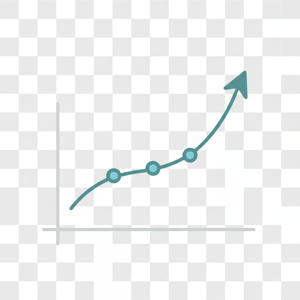 Market analysis and trends icon