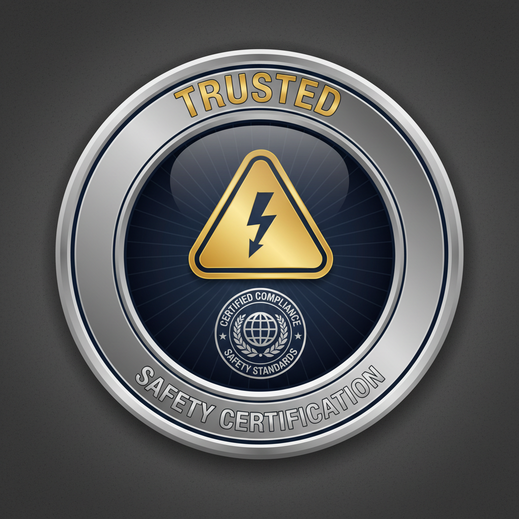 Safety compliance certification badge