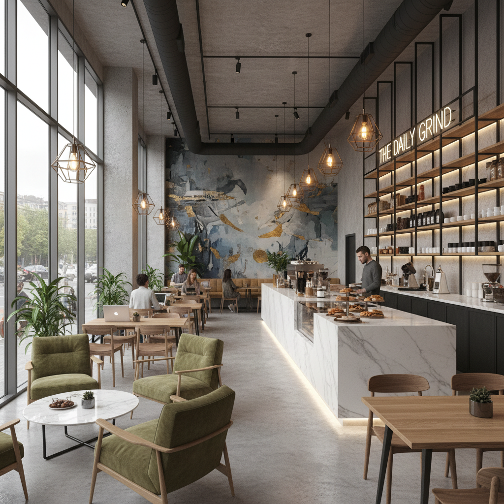 品牌咖啡廳 — interior design project