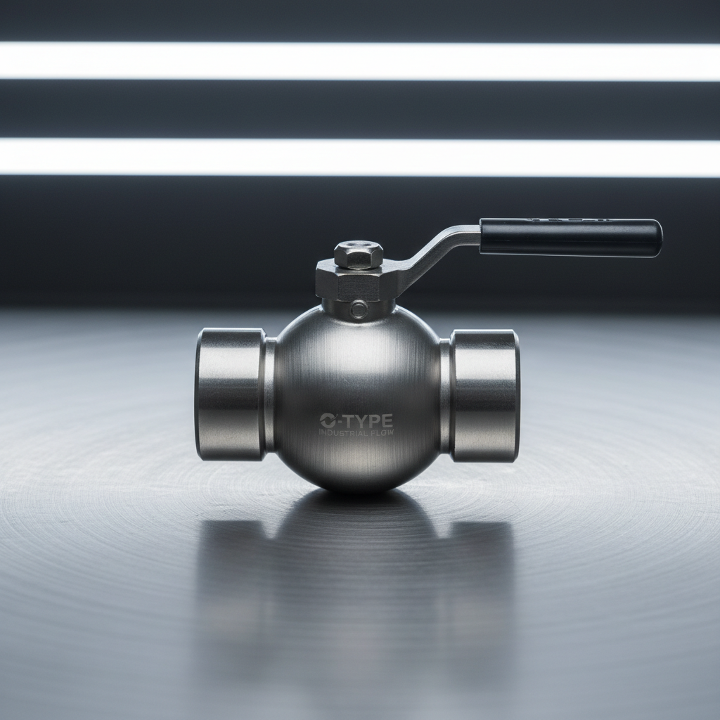Industrial brass ball valve with chrome finish on dark workshop surface