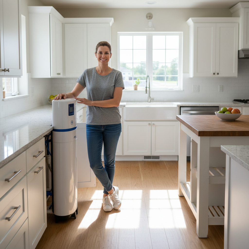 Marcus Okafor, Katy homeowner who had water softener installed by Soften