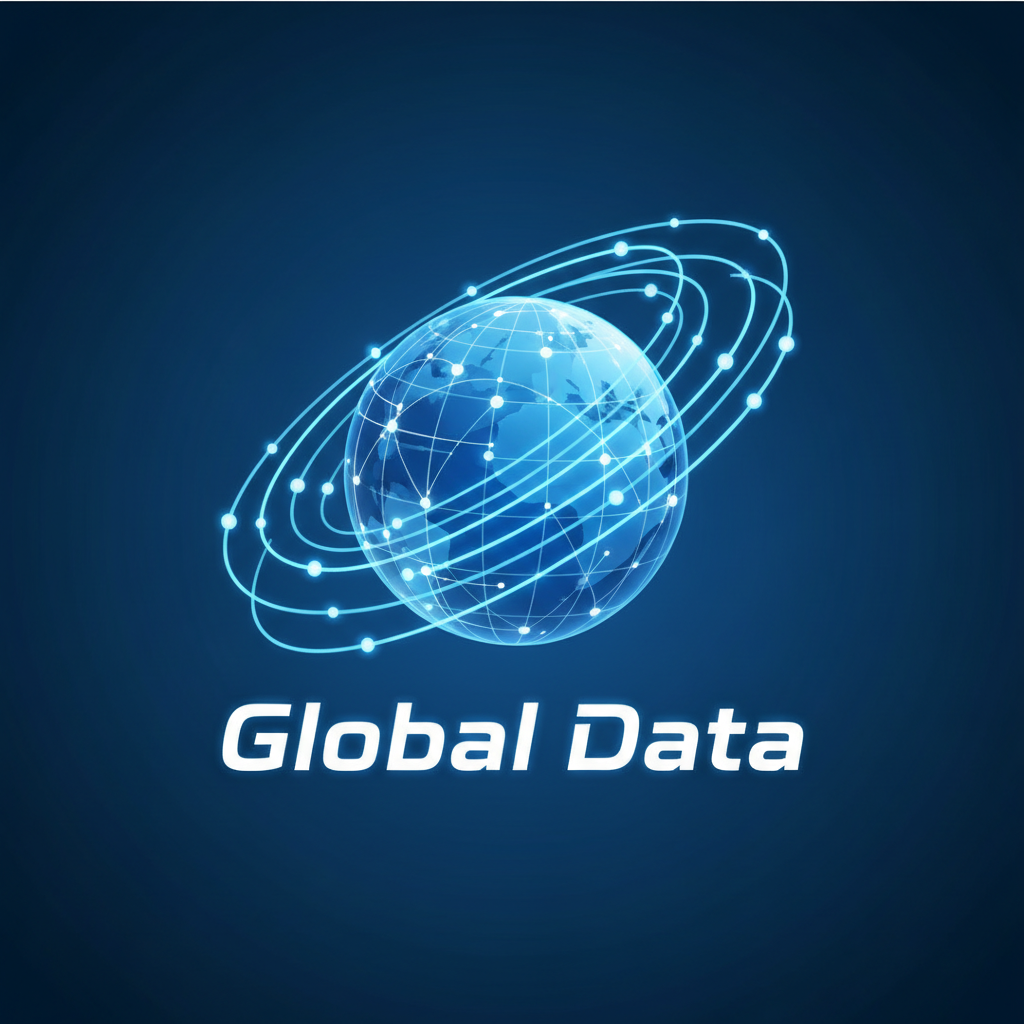Dark globe with glowing network connection lines and deep blue atmospheric lighting