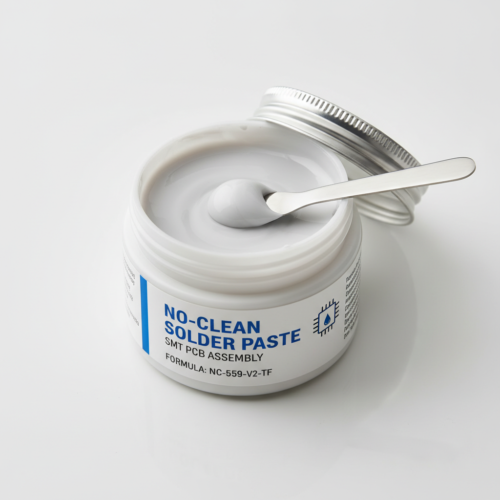 No-clean soldering paste for SMT PCB assembly process