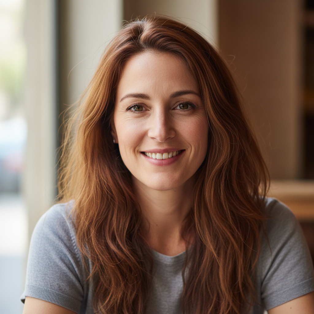 Marie Dubois profile photo, French woman smiling