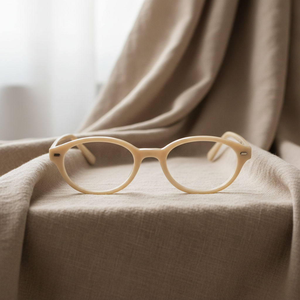 Golden caramel pralines in fluted chocolate cups on warm cream linen, soft diffused daylight