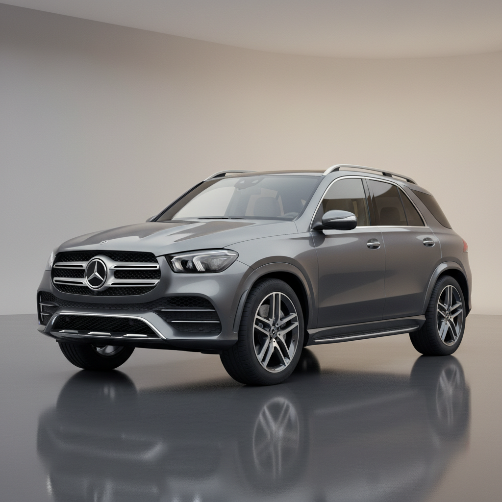 2022 Mercedes-Benz GLE 53 AMG silver SUV side profile