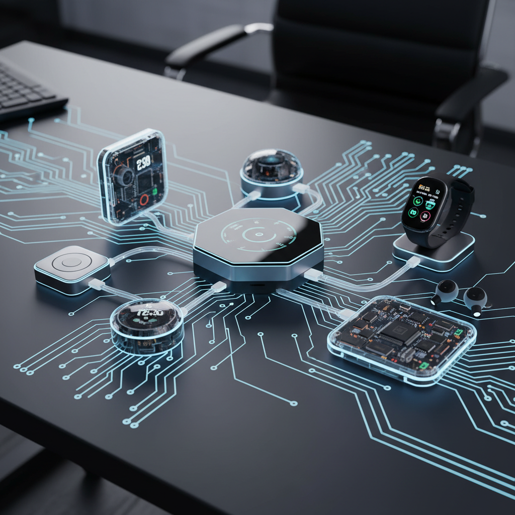 Modern IoT devices connected to cloud infrastructure