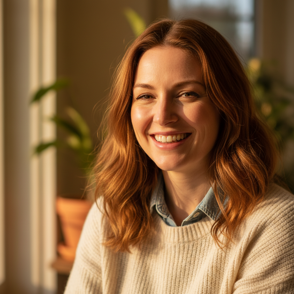 Sandra Kowalski, Airbnb Superhost smiling