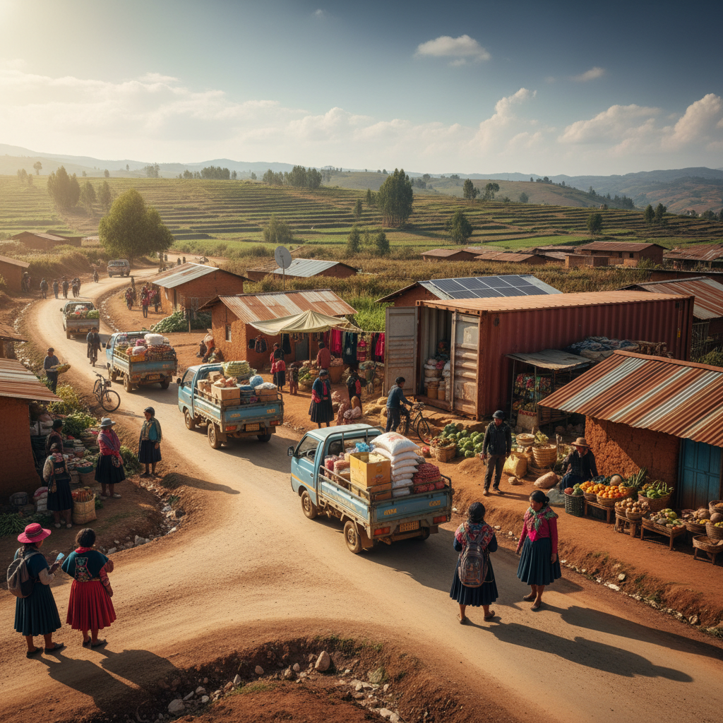 État initial du terrain avant construction de piste rurale par Prizano Groupe