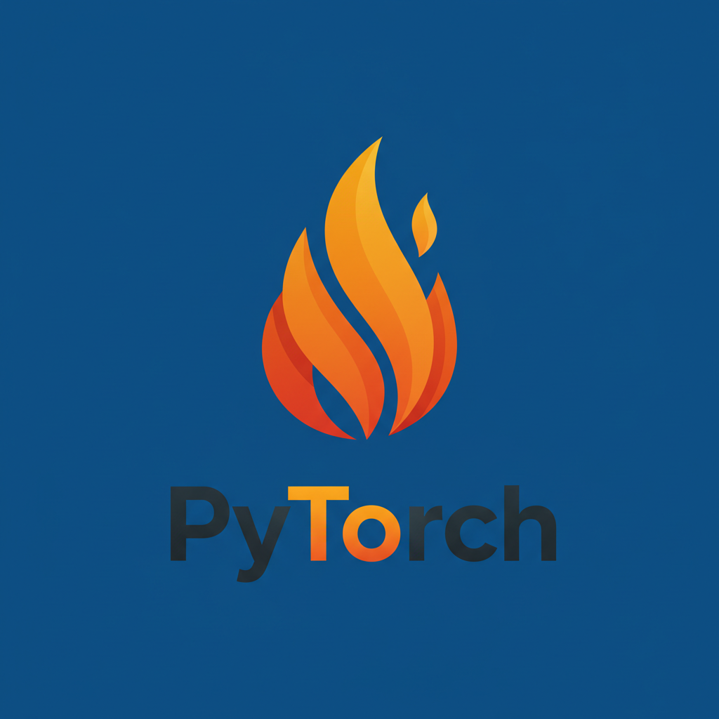 PyTorch logo - orange flame symbol