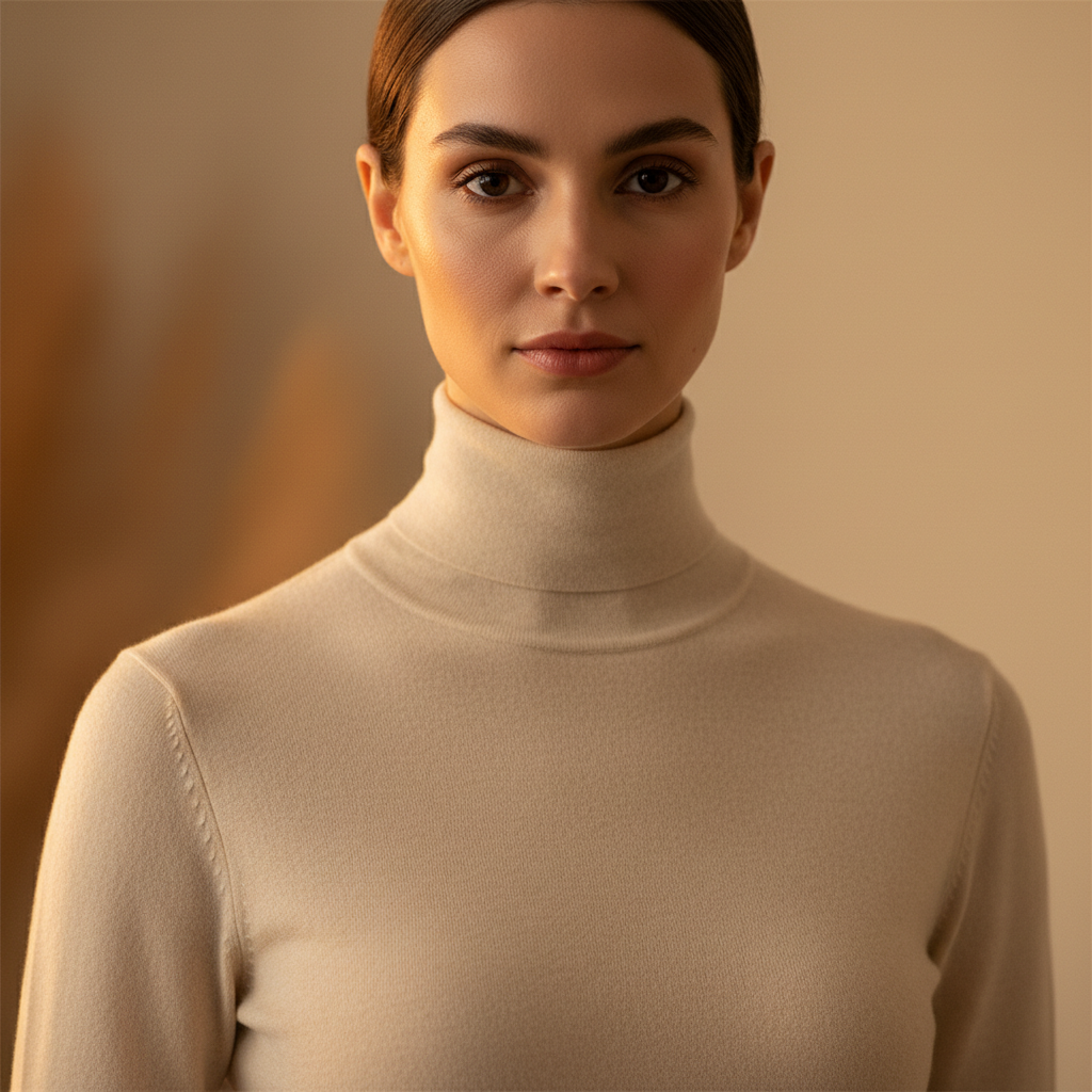 Merino knit cardigan neutral tone bright studio clean backdrop