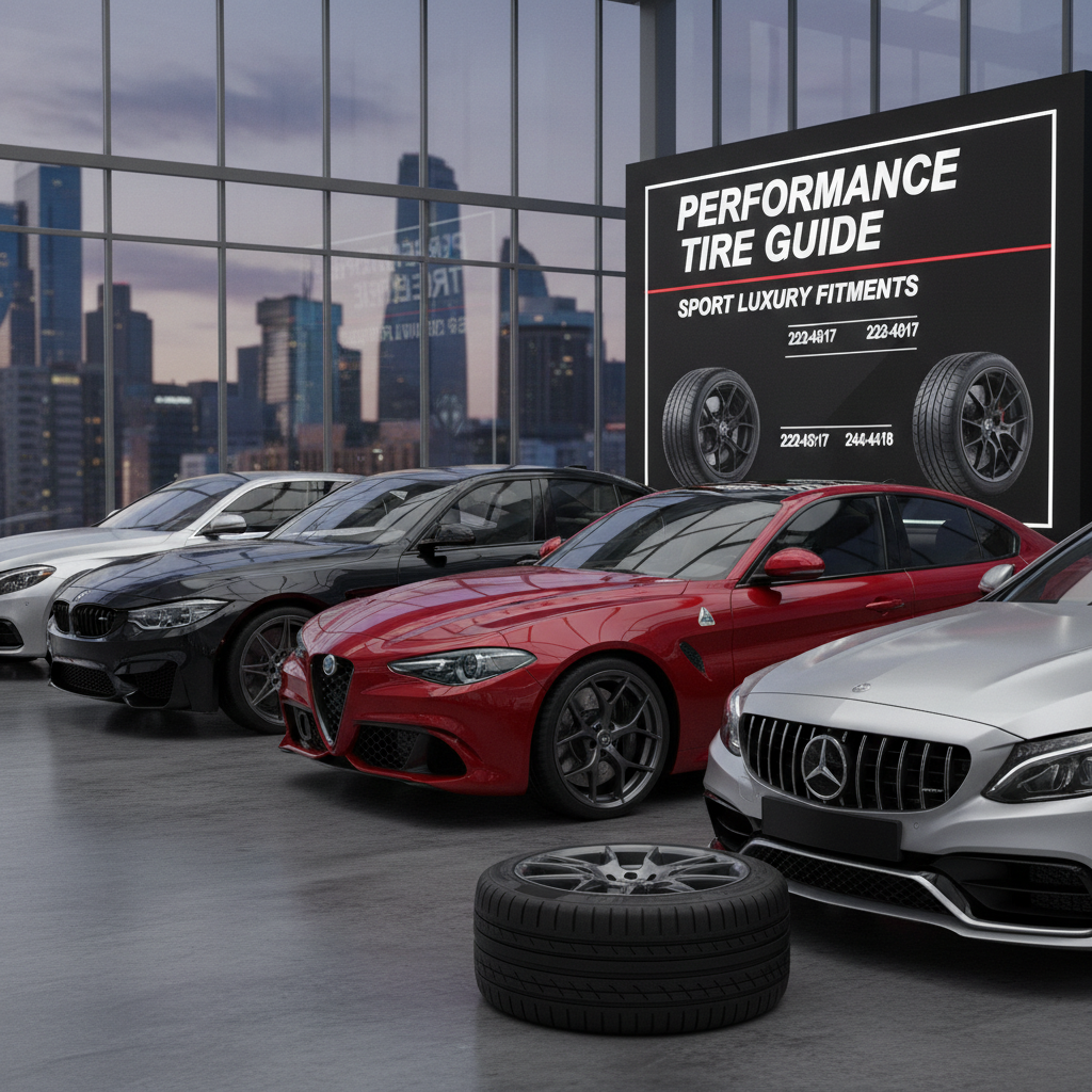 Low profile tires guide sporty luxury vehicles 225/45R17 245/40R18