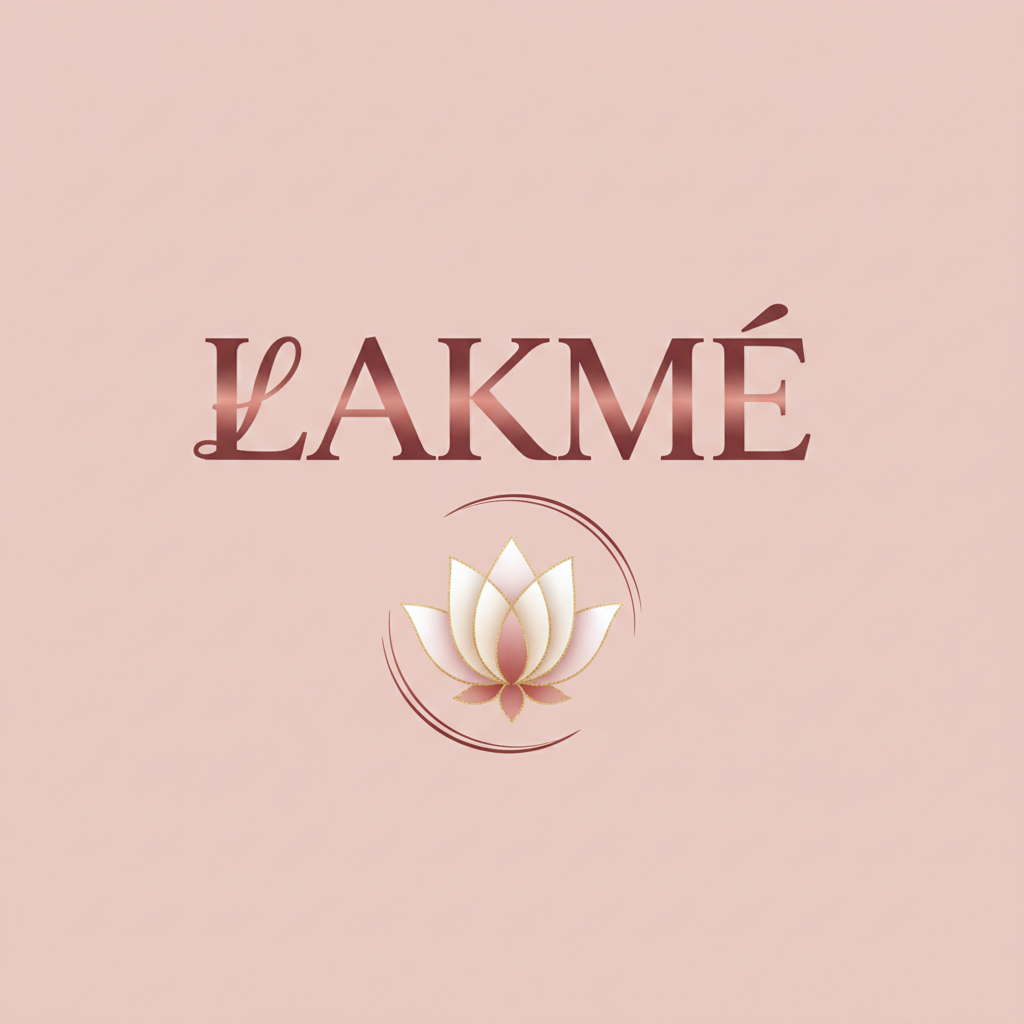 Lakme beauty brand website — bright vibrant backdrop, colorful cosmetic products, well-lit commercial photography