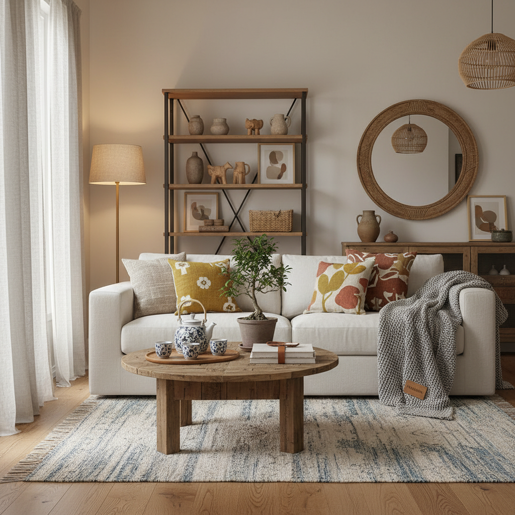 Home decor setup featuring YAMBABA home living products in a beautifully decorated room