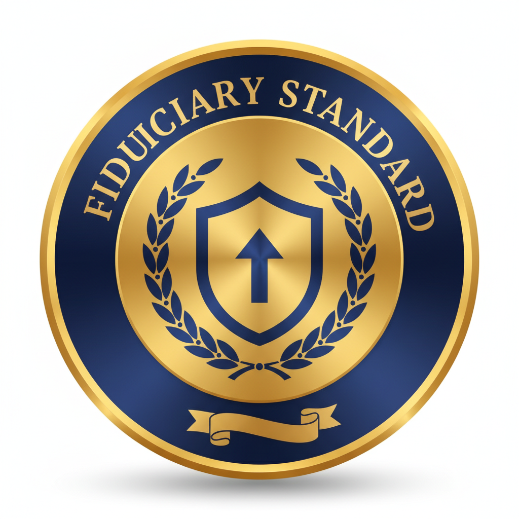 Fiduciary standard commitment badge icon