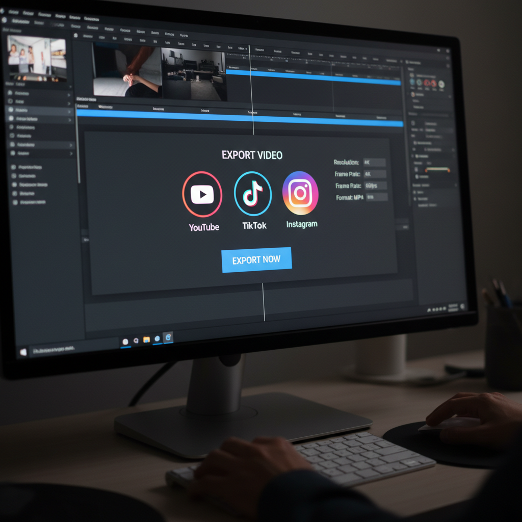 AI video clipping and resizing for multiple social platforms