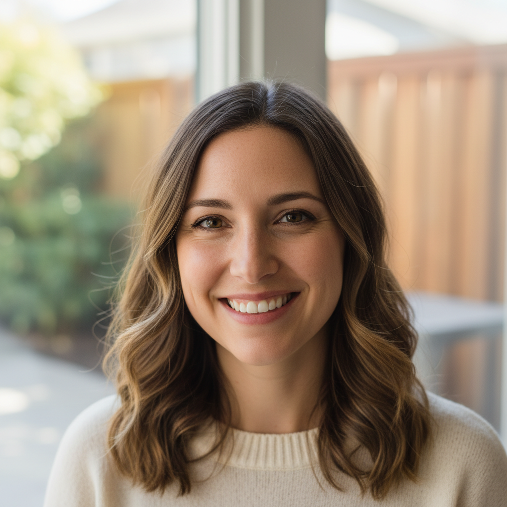 Donor portrait, woman smiling