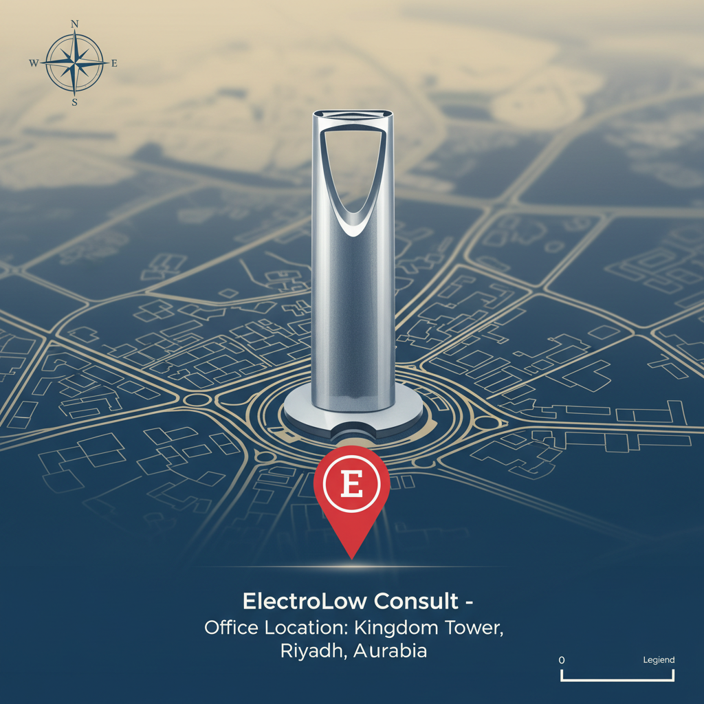 Interactive map showing FrostAir HVAC office locations across Saudi Arabia including Riyadh head office, Jeddah branch, and Dammam service center