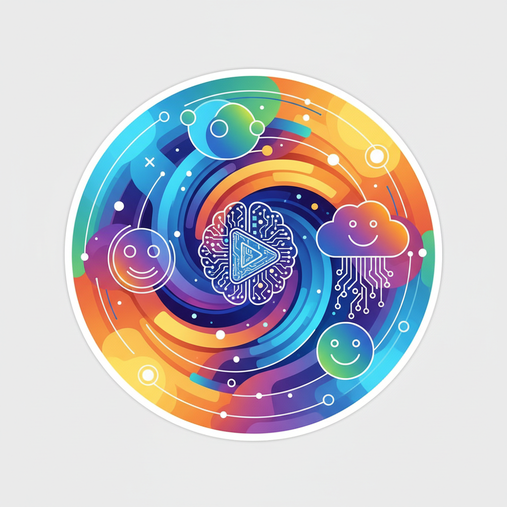 Social media icons glowing on dark background