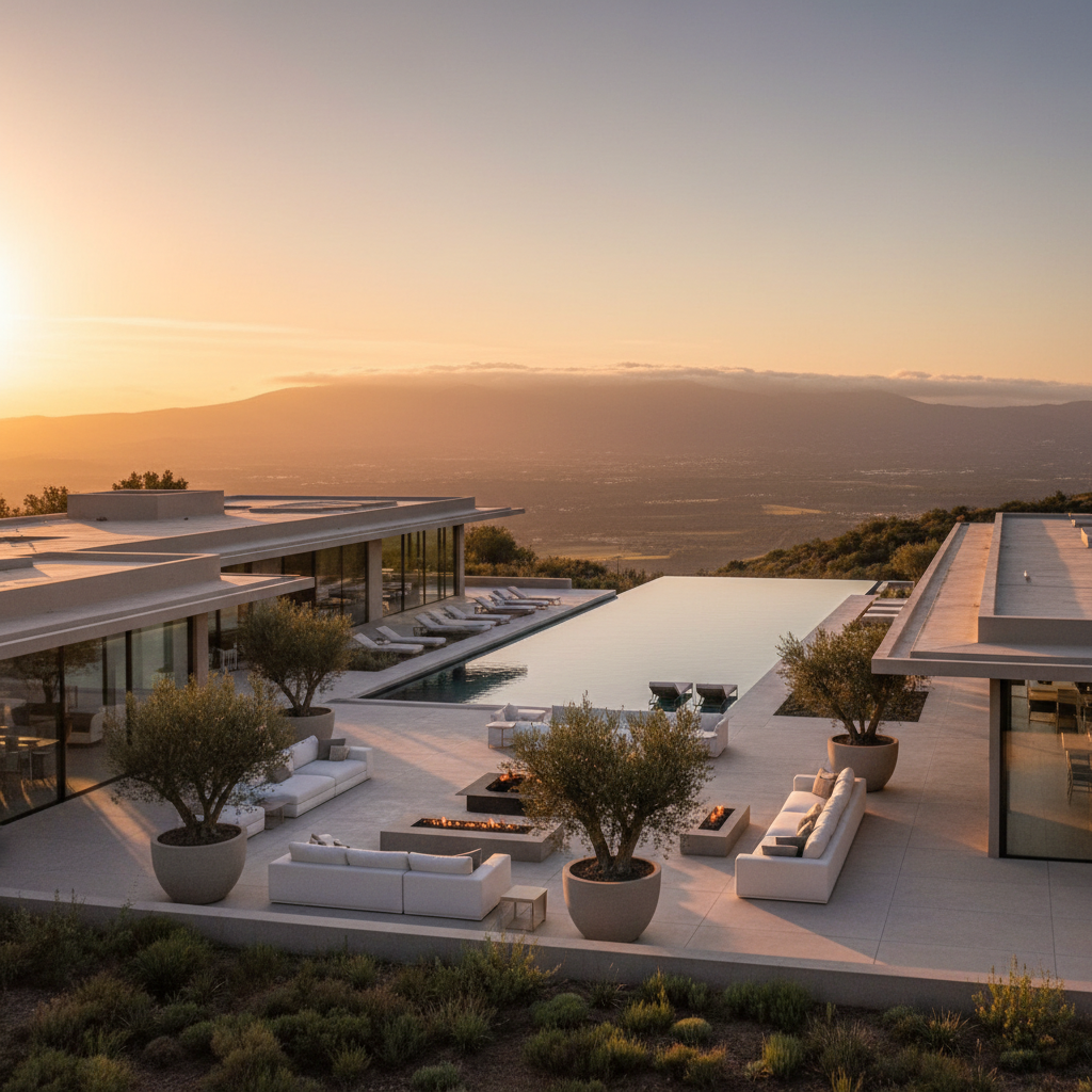 El Dorado Hills luxury estate with pool and mountain views