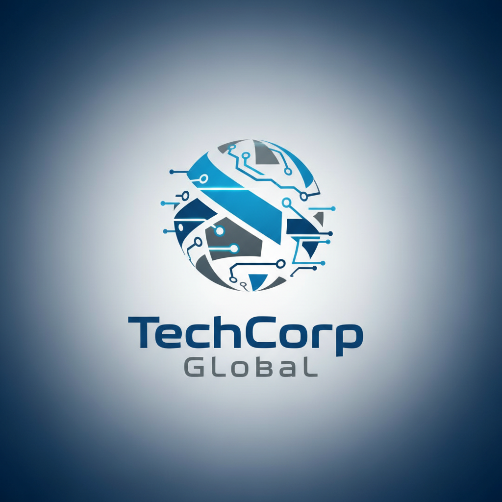 TechCorp Global company logo - enterprise technology partner