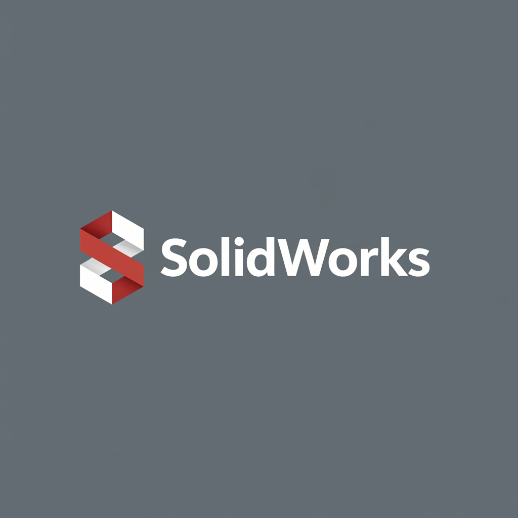 SolidWorks software logo with red and white color scheme