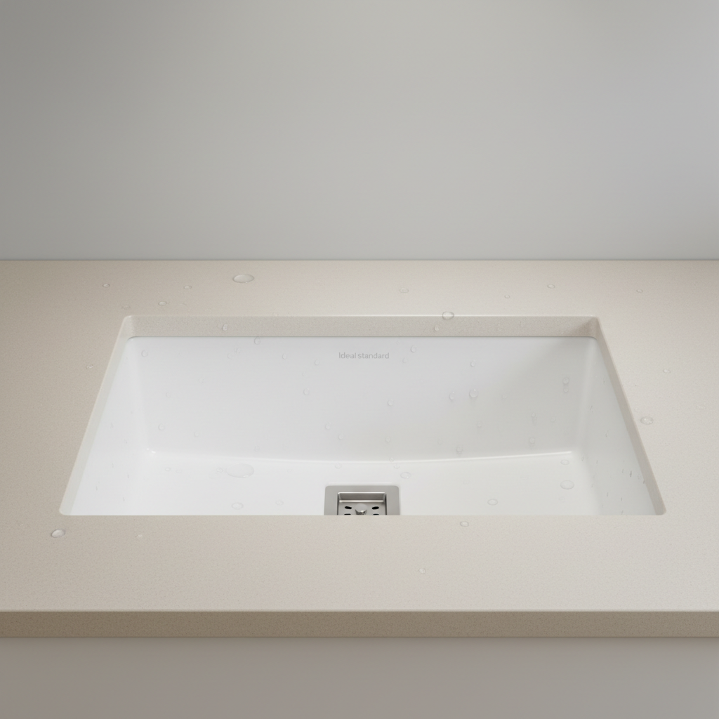 Lavabo blanc rectangulaire à encastrer 815x450x140mm Ideal Standard