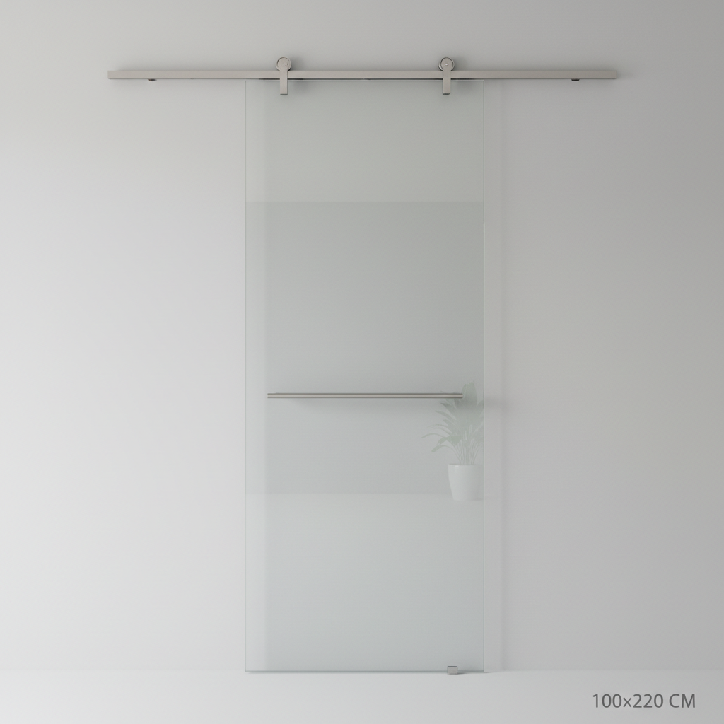 Porte Coulissante Verre Trempé 100x220