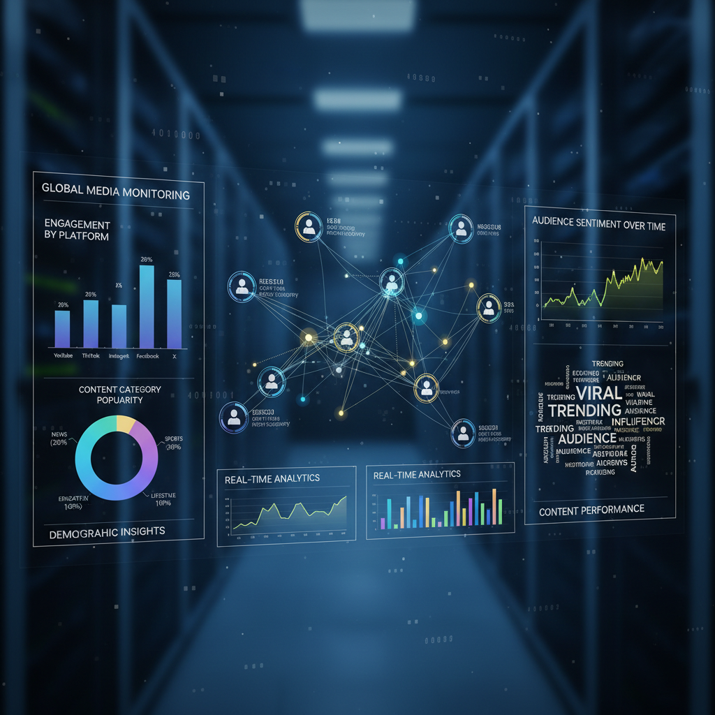 Media metadata intelligence and content analytics visualization