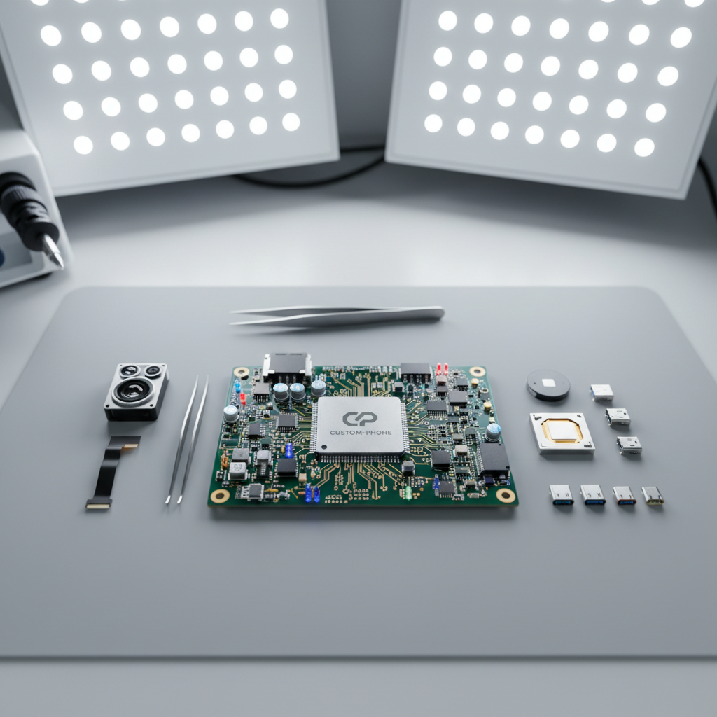 Electronic components and circuit board, custom phone build service